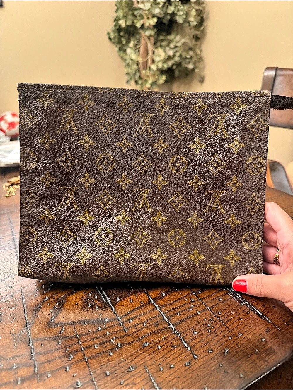 Louis Vuitton Monogram Toiletry Pouch 26 Brown & Gold